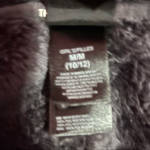 North Face Fuzzy Oso Hooded Jacket 10/12 (M) - Picture 3 of 3